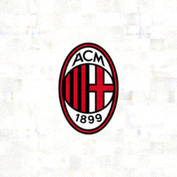 AC米兰官方红色黑底队徽Logo
